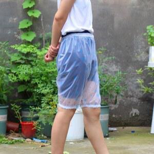 우비 반바지 비닐 투명 우의 투명우의 장만A692 캠핑 가벼운 비닐우의 스노우화이트 여름