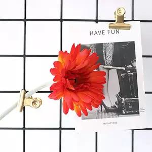 거베라 조화 와이어 줄기 화사한 인테리어 꽃 레드오렌지