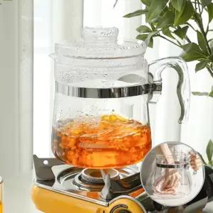 주방용 내열유리주전자 차거름망 티포트 보리차 투명용