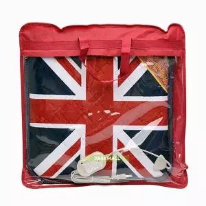 한일 유니언잭 극세사 전기방석 1인 44x44 (전기요 전기매트 온열방석 겨울방석 보온 난방 온도조절)