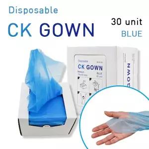 CK 통) 작업가운 비닐가운 신상품 CPE가운(비닐가운) 비닐가운 추천제품 일회용가운 블루색상 (30장 M사이