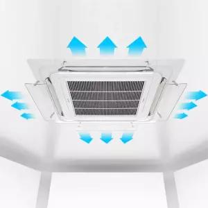 시스템 에어컨 바람막이 가림막 날개 가이드 커버 실외기 천장형 4way