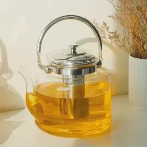 쌍문상회 Boiling 내열유리 직화 주전자 티포트 5size