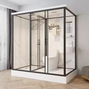 조립식 화장실 부스 변기 샤워 컨테이너화장실 간이 소형 관광지 야외샤워 욕실 공사장