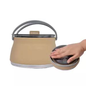 접이식 실리콘 주전자 캠핑 차박 포트 냄비 취사용품 코펠 용 야외