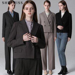 [쉬즈미스] 더블버튼 크롭 재킷