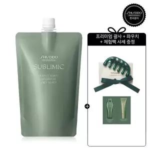 [시세이도 프로페셔널] [지성두피용]휀테 포르테 샴푸 (리필) 450ml (체험팩 샤셰 + 프리미엄괄사+파우치)