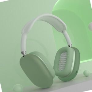 커플에어팟 맥스 보호 케이 실리콘 헤드폰 커버 실버 꾸미기