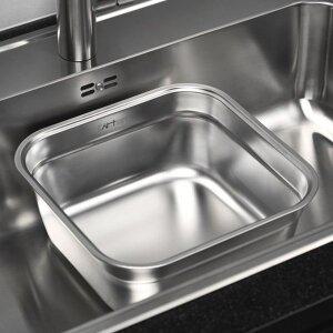 [키친아트] 스텐 사각 설거지통 싱크대 그릇 세척통 8L