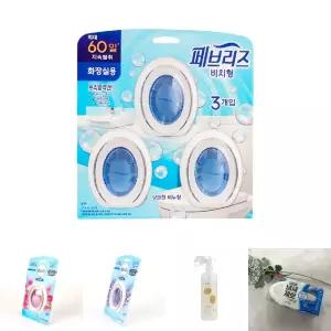 페브리즈 비치형 화장실용 상쾌한비누향 3입 탈취제/차량/탈취제/차량용/공기/산도깨비/페브리즈/방향제/