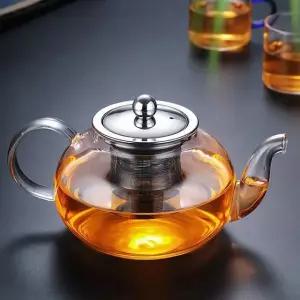 내열유리 차포트 400ml 로즈마리 찻주전자 티팟 투명 (WFHEY4I)