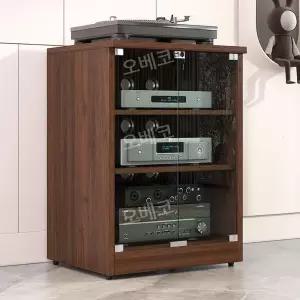 오디오장식장 스피커선반 수납 장식장 콘솔 블랙 받1장