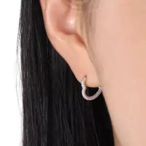 귀걸이 실버 세트 심플 하트링 백금도금 볼드 (WFJ5AAR)