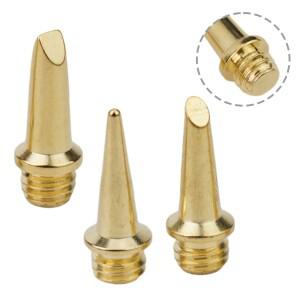 [호환품]3Pcs HS-1115K 가스 납땜 인두 팁 용접 헤드 키트 용 예비 부품 무선 26ml 토치 펜