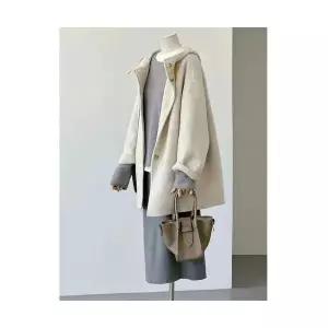 여자 캐주얼 야구 점퍼 예쁜 코트 가을 겨울 베이지 후드 쇼트 SPO마켓4