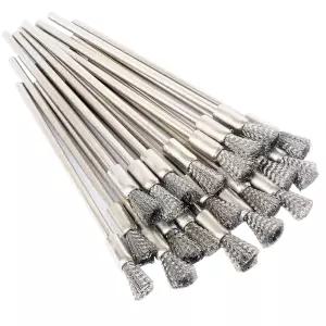 스크래치 브러시 펜 세트 20개 스테인리스 스틸 브리스 스타일 준비 샌딩 부식 및 녹 제거 전기 회로 기판