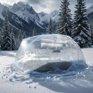 초경량 등산 바람막이 백패킹 비닐쉘터 캠핑용 텐트 천막