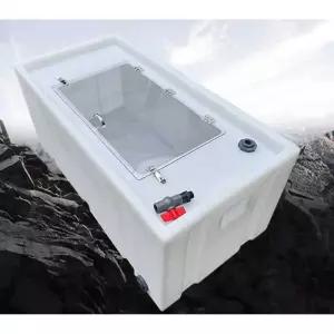 횟집 물고기 통 저장 박스 상자 플립 탱크 횟감 수조