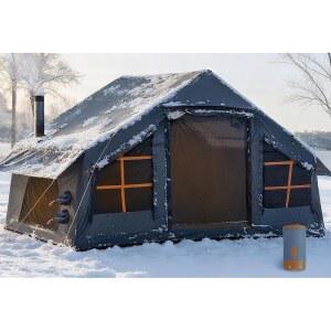 캠핑용 풍선 텐트, 2/4/6/8인용 이지 셋업 텐트 4계절용 방수 핫 에어 글램핑