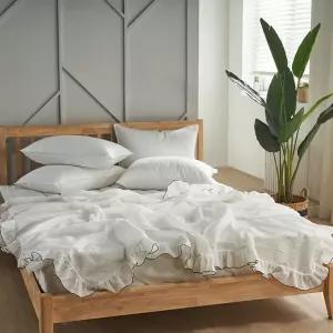 리빙밸류 뱀부 시어서커 쿨링 냉감 여름 홑이불 단품 부드러운 시원한 가벼운