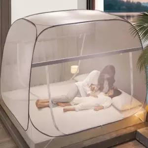 모기장 방충망 침대 텐트형 원터치 미세 접이식 메쉬 (WFJ6ZNP)