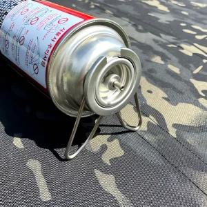 삼각가스거치대 실버 롤링방지 가스 버너 스탠드 안전 장치 캠핑 이동식 거치 방 시스템