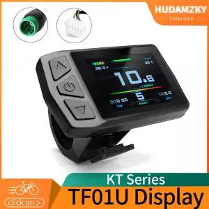 전기 자전거 전동 변환 키트용 Ebike KT-TF01U 디스플레이 USB 포함 전압 24V 36V 48V 5 핀 방수 SM 플매트
