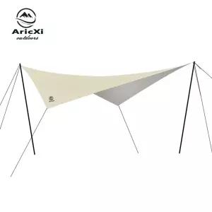 감성 차박 캠핑 방수 대형 렉타 타프 그늘막 중 클라우드 블랙코팅