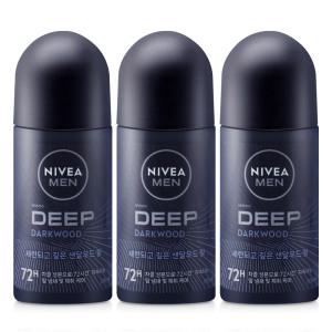 니베아 맨 데오드란트 롤온 딥 50ml x 3개 남성용