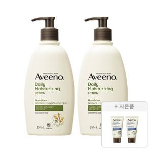 아비노 데일리모이스쳐라이징 로션 354ml, 2개+증정(스킨릴리프 바디로션 30g, 2개)