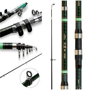 바다낚시용 원투 서프 훌치기용 용성 한라 카본원투 낚시대 360~530