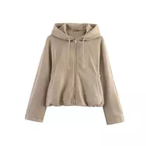 여성용 야구 점퍼 가을 겨울 후드 파일럿 재킷 KS4