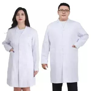 특대형유니폼 빅사이즈 요리사 조리복 상의 마사지 긴팔 실험복 여성 반소매 3XL