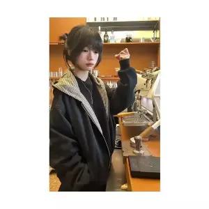 남자 댄디 집업 가디건 양면 하운드투스 카디건 맨투맨 가을 겨울 빈티지 후드 SPO마켓4