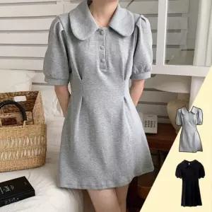 호캉스 호텔 드레스 반팔 원피스 카라 하객룩 오피스룩 돌잔치 상견례 미니 여행