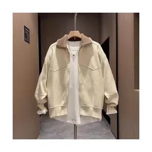 남성 댄디 칼라넥 추동 커플 캐주얼 카디건 니트 스웨터 멋스러운 봄 터틀넥 스포M4