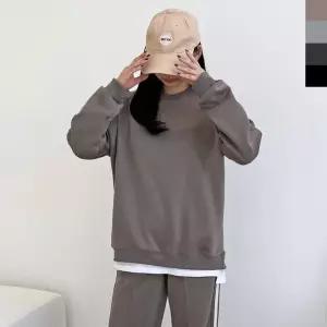 GBB H790W 여자 빅사이즈 커플 사선 디테일 핏좋은 맨투맨 티셔츠