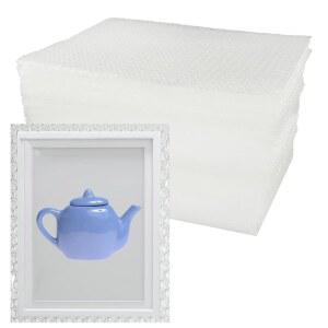 [미국배송] 10 X 14 인치 버블 파우치 랩 50 개 아웃 백 이중 벽 랩 포장 이동 배송 및 보관을 위한 보호 쿠션