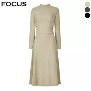 [포커스] 사이드 핀턱 페미닌 니트 원피스_VF5W3OP3261