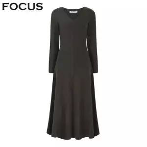 [포커스] 페미닌 볼륨 실루엣 니트 원피스_VF5W1OP3281