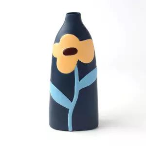 유니크 컬러 도자기 꽃병 세라믹 화병 인테리어 오브제