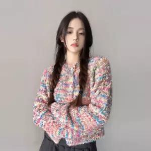 니트스웨터 카디건 스위트 일본복고 여성 가디건