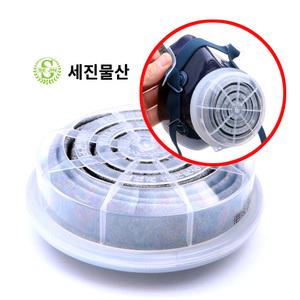 국산 세진 SD-1068 1급 정전 방진 필터 방진마스크 원형 교체용 휠터 휠타 필타 정화통