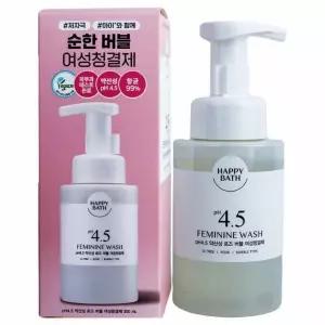 해피바스 피에이치4.5 약산성 로즈 버블 여성청결제 300ml