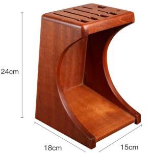 주방용품 가위 칼꽂이 원목 칼수납 중식도 칼블럭