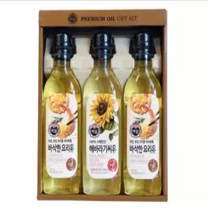 CJ 백설 식용유 선물세트 5호 요리유 해바라기씨유 설 명절 선물세트 대량주문 쇼핑백