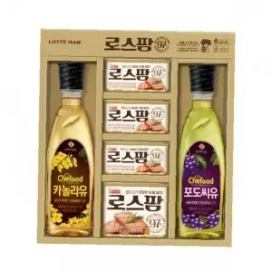로스팜 카놀라유 포도씨유 선물세트 명절 선물용 식용유 세트 오일 가정용 요리용 천연 식물성 기름