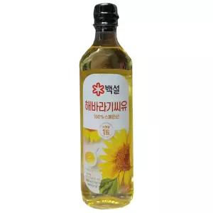 백설 해바라기씨유 900ml 3개