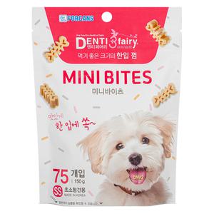 한입덴탈껌 미니바이츠 SS 75개입 150g 포켄스 덴티페어리