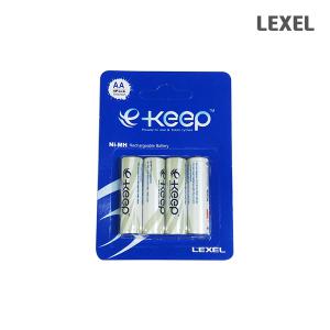 렉셀 e-keep 니켈수소 충전 건전지 AA AAA 카드 4개입